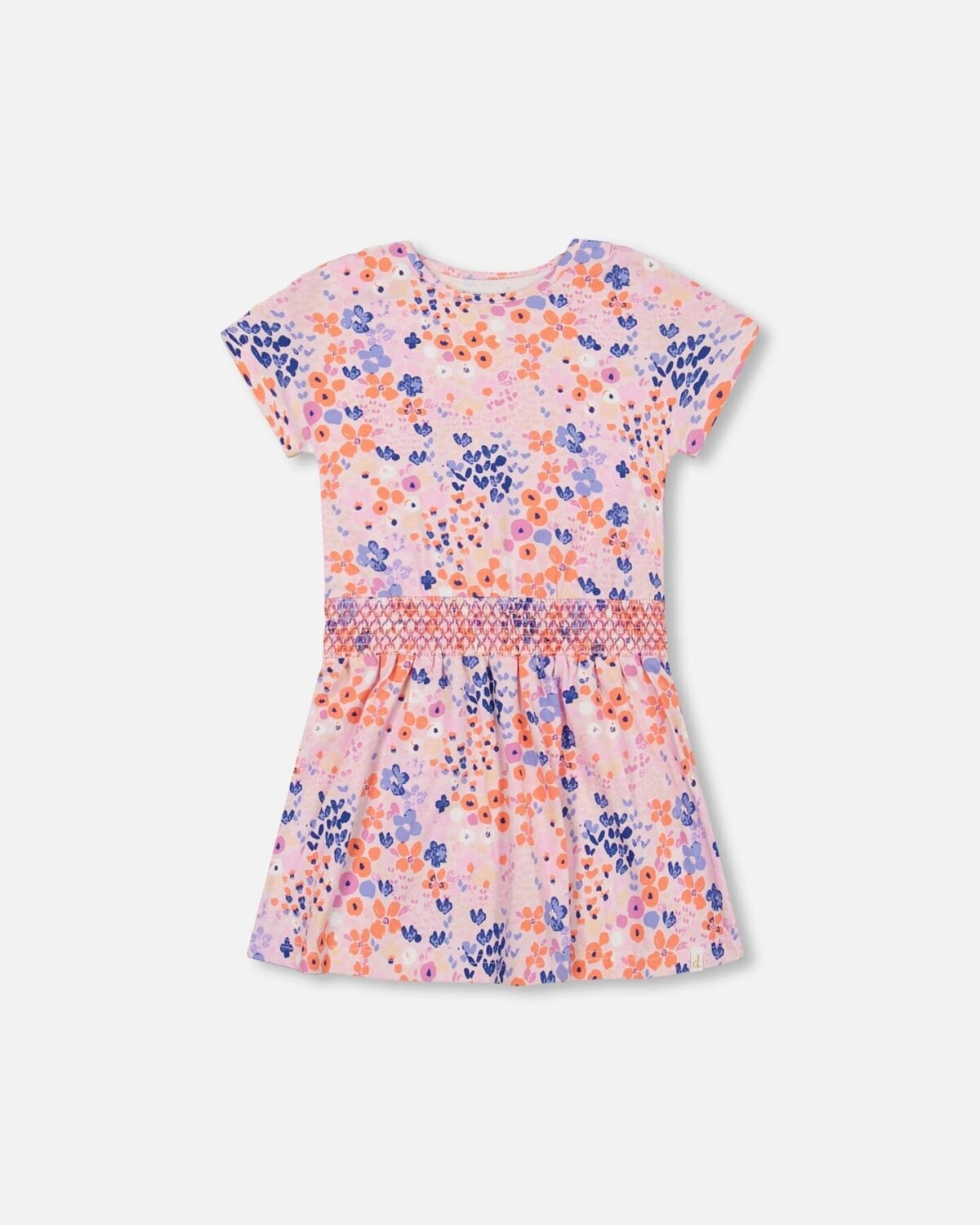 Organic Cotton Dress for Girls – Lavender Floral Fields by Deux par Deux | Soft, Stylish & Eco-Friendly Kids Dress