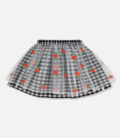 Stylish Girls Black and White Plaid Skirt by Deux par Deux | Classic, Chic & Comfortable