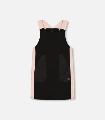 Girls Jumper Dress with Contrast Band by Deux par Deux | Stylish & Comfortable Kids Clothing
