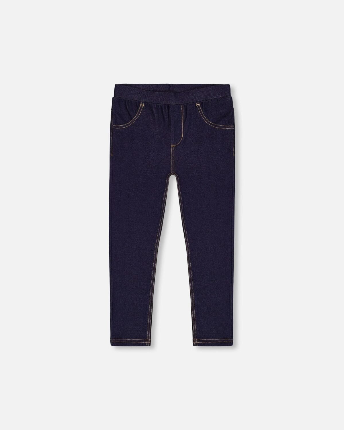 Stylish Dark Blue Denim Jeggings for Girls – Soft & Stretchy Fit by Deux par Deux