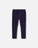 Stylish Dark Blue Denim Jeggings for Girls – Soft & Stretchy Fit by Deux par Deux