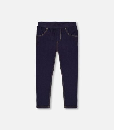 Stylish Dark Blue Denim Jeggings for Girls – Soft & Stretchy Fit by Deux par Deux