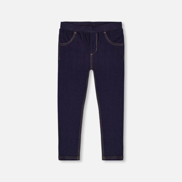 Stylish Dark Blue Denim Jeggings for Girls – Soft & Stretchy Fit by Deux par Deux