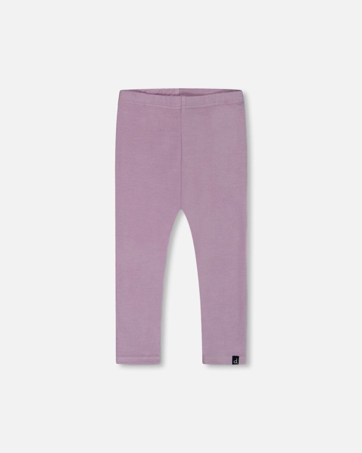 Ultra-Soft Rib Leggings for Girls – Blue Lilac by Deux par Deux | Stylish & Stretchy Everyday Comfort