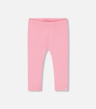 Organic Cotton Leggings for Girls – Candy Pink by Deux par Deux | Soft, Sustainable & Stylish Kidswear