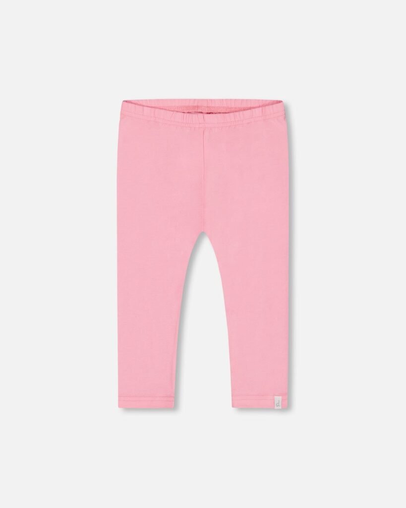 Organic Cotton Leggings for Girls – Candy Pink by Deux par Deux | Soft, Sustainable & Stylish Kidswear
