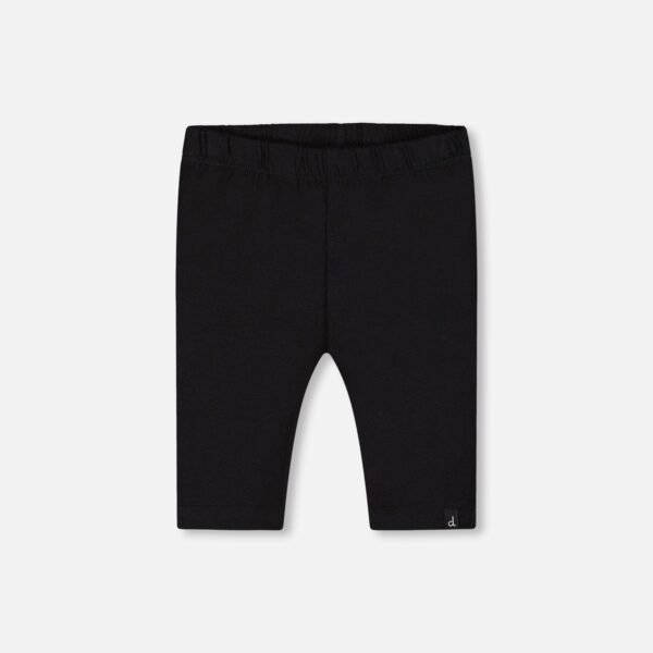 Girls Organic Cotton Biker Shorts – Black by Deux par Deux | Stretchy, Stylish & Eco-Friendly Kidswear
