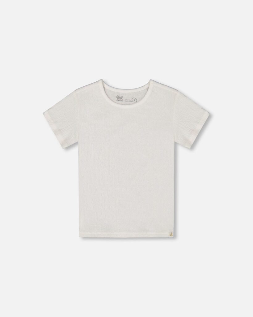 Crinkle Short Sleeve Top