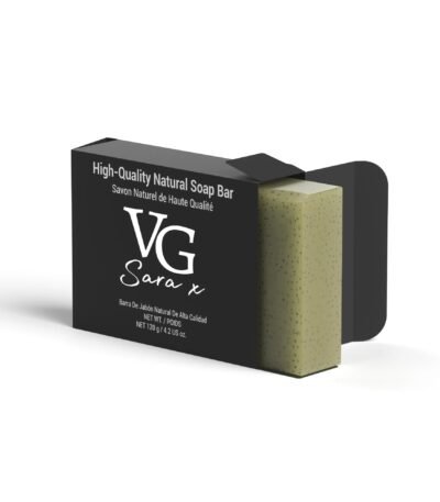 Green Tea Soap Bar by VG Sara X – All Natural, Antioxidant-Rich, Vegan Skin Care for Face & Body
