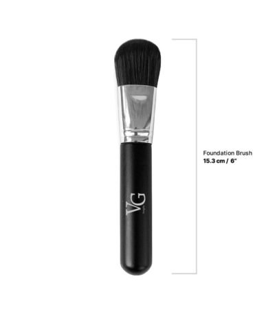 Foundation Brush by VG Sara X – Premium Vegan Fibers for Flawless Makeup Application