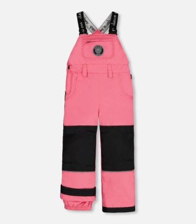 Deux par Deux Adjustable Snow Pants for Girls – Candy Pink | Waterproof, Insulated & Stylish Winter Overalls