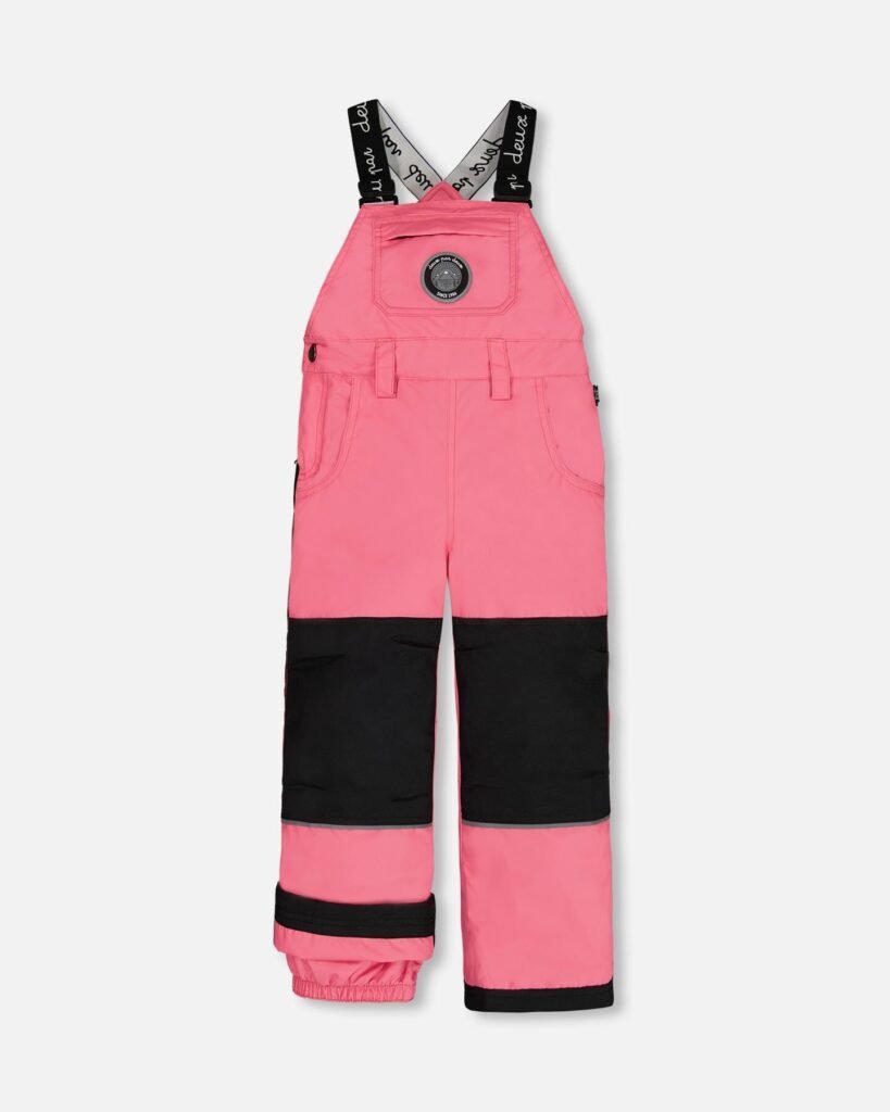 Deux par Deux Adjustable Snow Pants for Girls – Candy Pink | Waterproof, Insulated & Stylish Winter Overalls