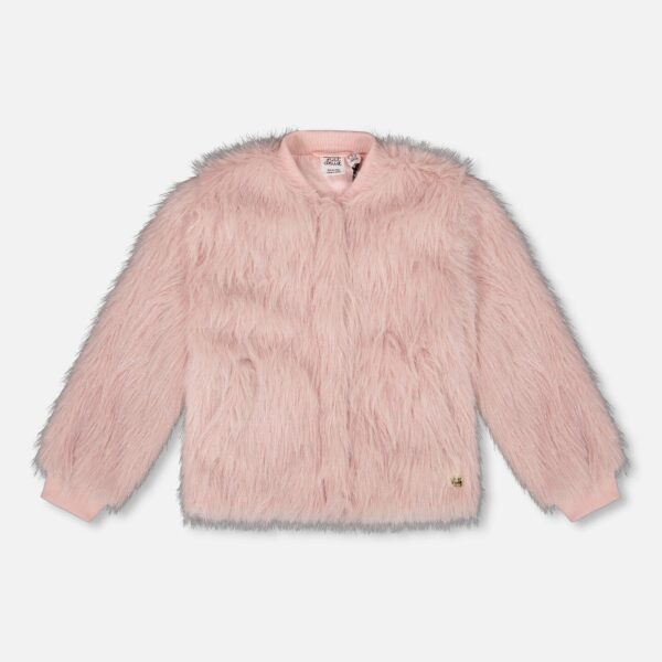 2par2 | Designed in Canada, Short Faux Fur Coat Dusty Pink