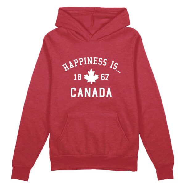 Unisex Canada 1867 Hoodie, Chili | Happiness Is Inc, Made In Canada