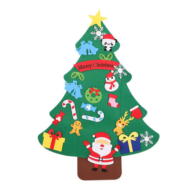 Children's Educational Felt Christmas Tree DIY Handmade Pendant