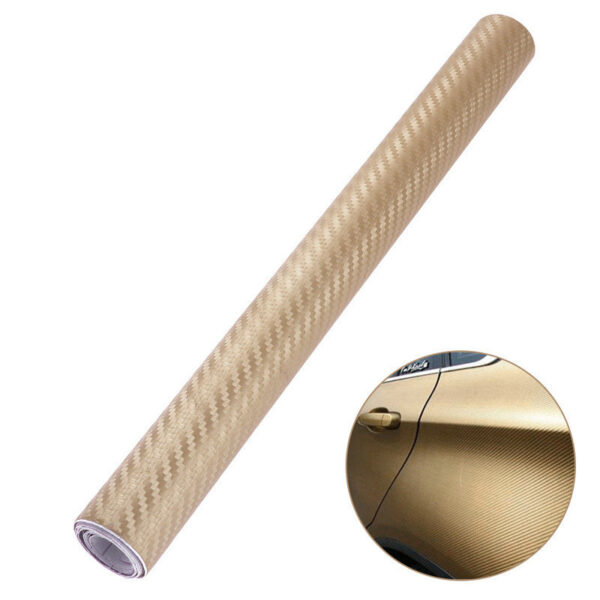 Carbon Fiber Vinyl Foil Film Car Wrap Roll Sticker Decal Black DIY Waterproof All Weather Adhesive Tape Car Styling