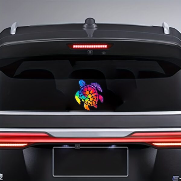 Sea Turtle Rainbow Vinyl Window Car Laptop Decal