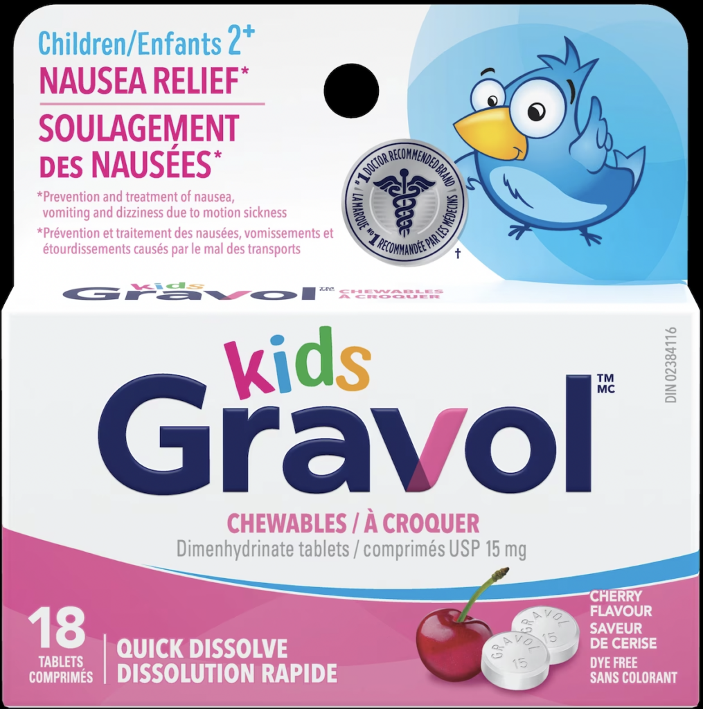 Gravol™ Kids Quick Dissolve Chewable 15 mg