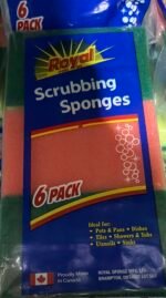 Royal Scrubbing Sponges 6 Pack | Made in Canada